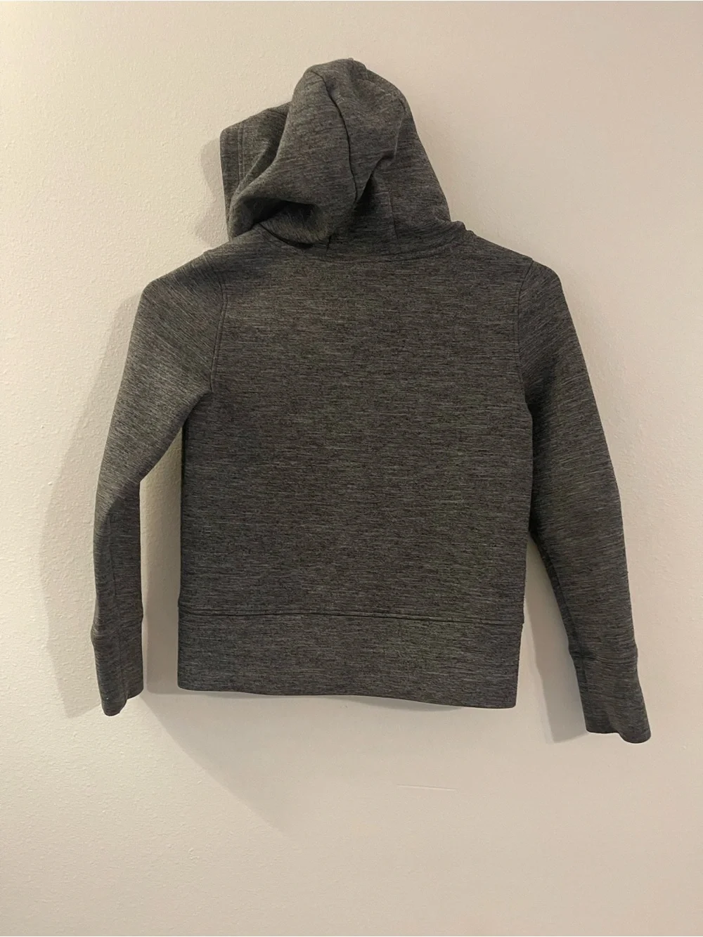 Kids Heather Grey Full-Zip Hooded Sweatshirt